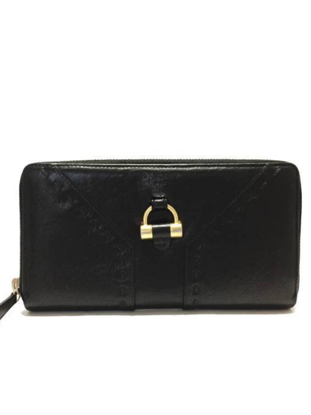 YSL vintage Classic Black Leather Wallet all inclusive EUC $1599 retail - Picture 2 of 14